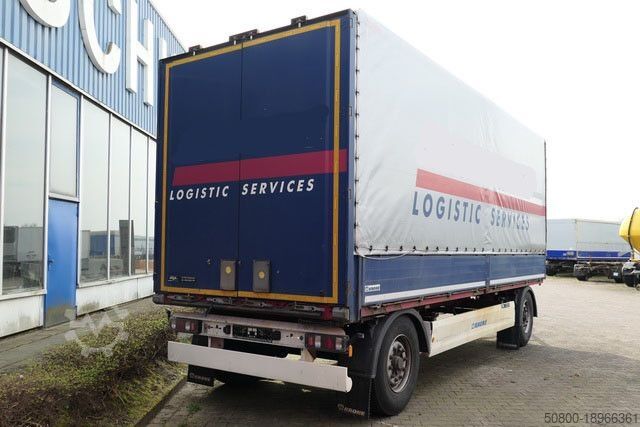 Remolque abierto con toldo KRONE AZ, Bordwände, BPW, 7.300mm lang, Luftfederung