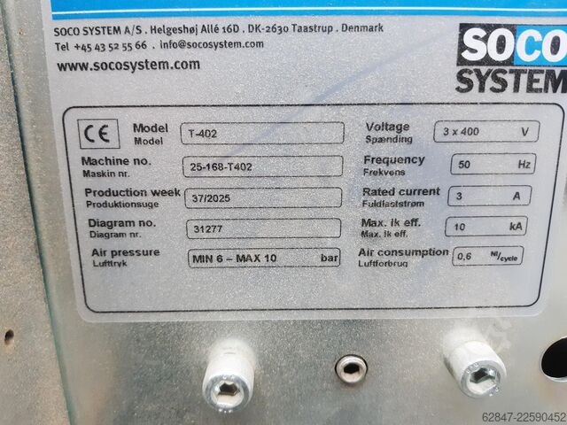 Máquina para embalagens de cartão SOCO SYSTEM F-100P und T-402-5-8-7