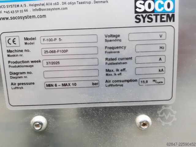 Máquina para embalagens de cartão SOCO SYSTEM F-100P und T-402-5-8-7