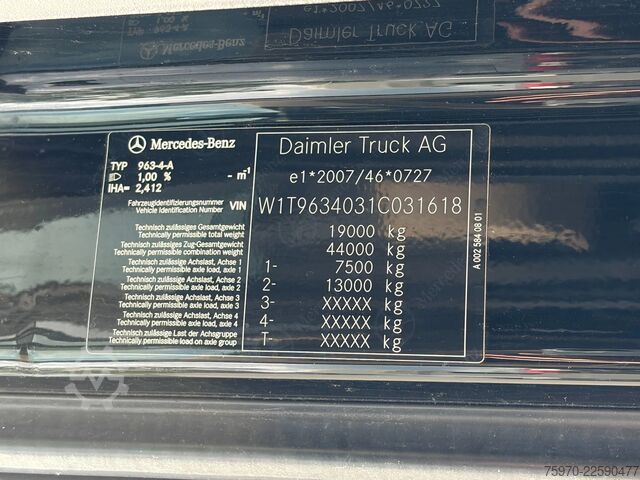 Padrão-SZM Mercedes-Benz Actros 1842 4X2 2021 Stream Space / Smart-Tacho
