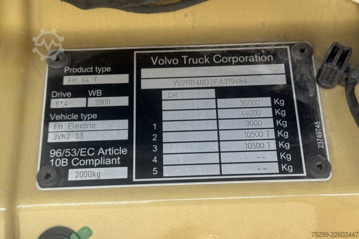 Standard SZM Volvo FH Electric 6x4 / Swiss-Vehicle