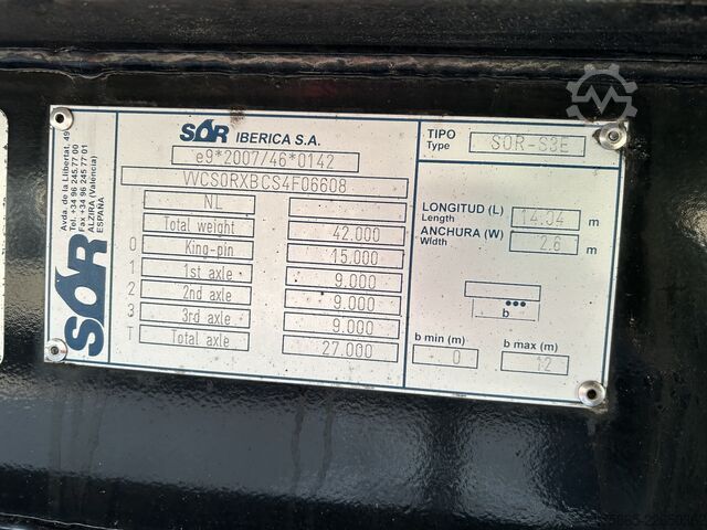 Kølet/frosset transport Schmitz Cargobull / SOR Iberica / Carrier Vector 1550 / Frigo Box...