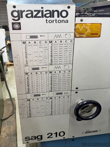 Torno de facear GRAZIANO SAG 210