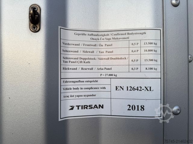 Nyitott ponyvás félpótkocsi Tirsan TIRSAN *  * BORDWÄNDE * HUBDACH *