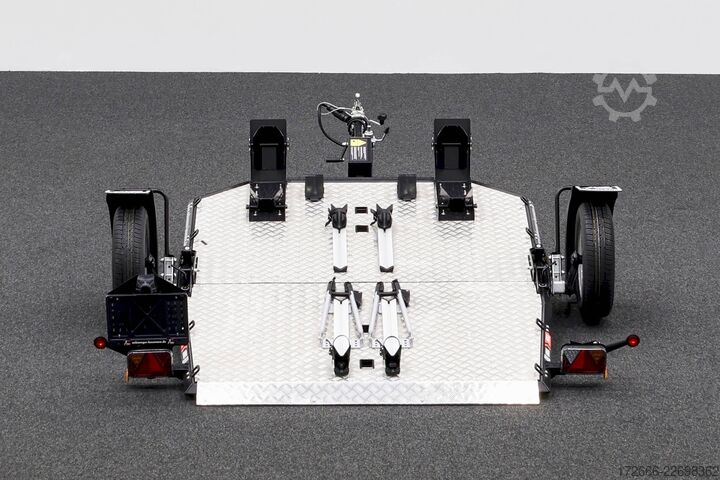 Motortrailer Lorries MT-2 | FAHRRADTÄGER 240X174CM 750KG 2ER MOTORRADANHÄNGER