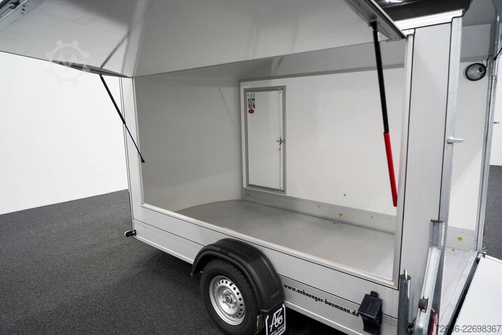 Koffer aanhanger Debon CHEVAL LIBERTE DEBON C400 WABENKERN ROADSTER SCHWARZ +SEITENKLAPPE LINKS +SEITENTÜR