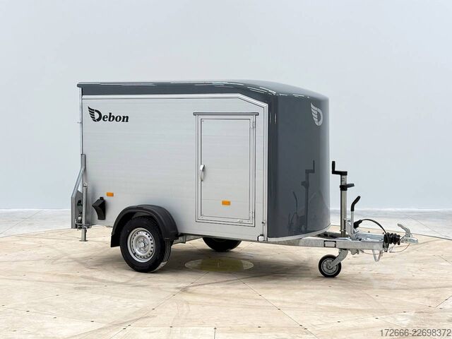 Reboque baú Debon CHEVAL LIBERTE DEBON C255 V2 ALU 1300 KG | IRON GREY +SEITENTÜR