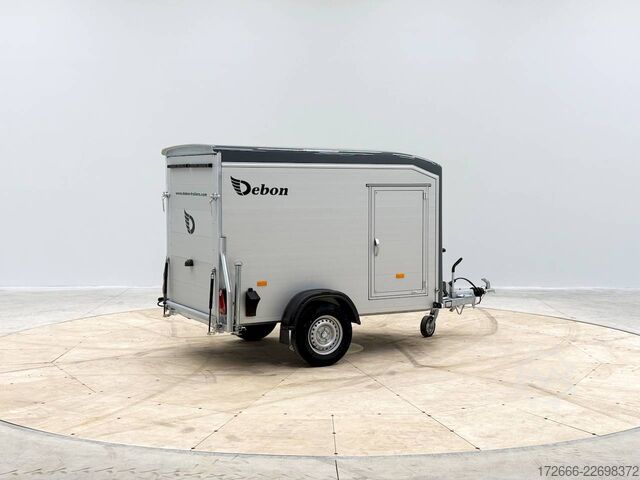 Reboque baú Debon CHEVAL LIBERTE DEBON C255 V2 ALU 1300 KG | IRON GREY +SEITENTÜR
