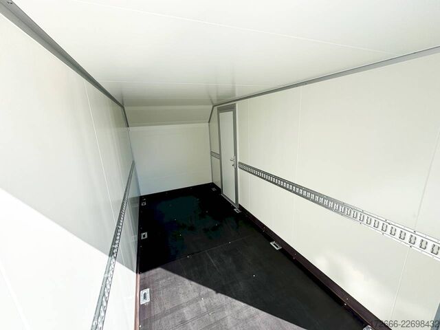 Remorcă carosată Vezeko TK C 27.40 | BLACK | RAMPE | SEITENTÜR 405X184X205CM 2700KG AERO KOFFERANHÄNGER