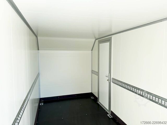 Remorcă carosată Vezeko TK C 27.40 | BLACK | RAMPE | SEITENTÜR 405X184X205CM 2700KG AERO KOFFERANHÄNGER