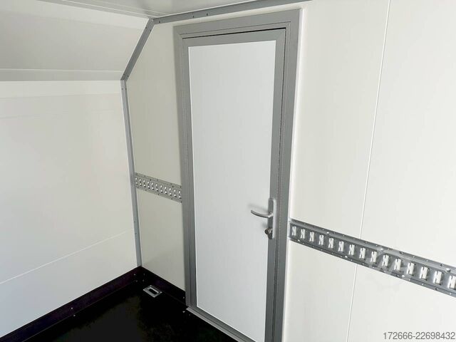 Remorcă carosată Vezeko TK C 27.40 | BLACK | RAMPE | SEITENTÜR 405X184X205CM 2700KG AERO KOFFERANHÄNGER