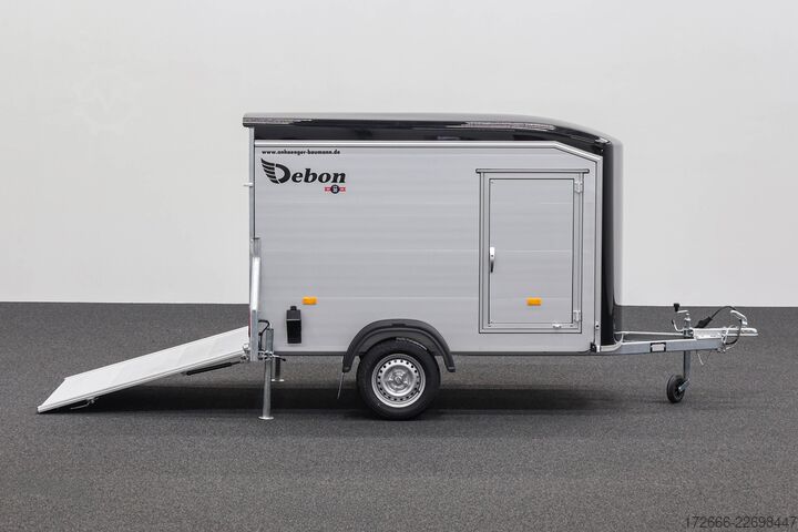 Koffer aanhanger Debon CHEVAL LIBERTE DEBON C255 V2 ALU 750 KG | SCHWARZ +SEITENTÜR