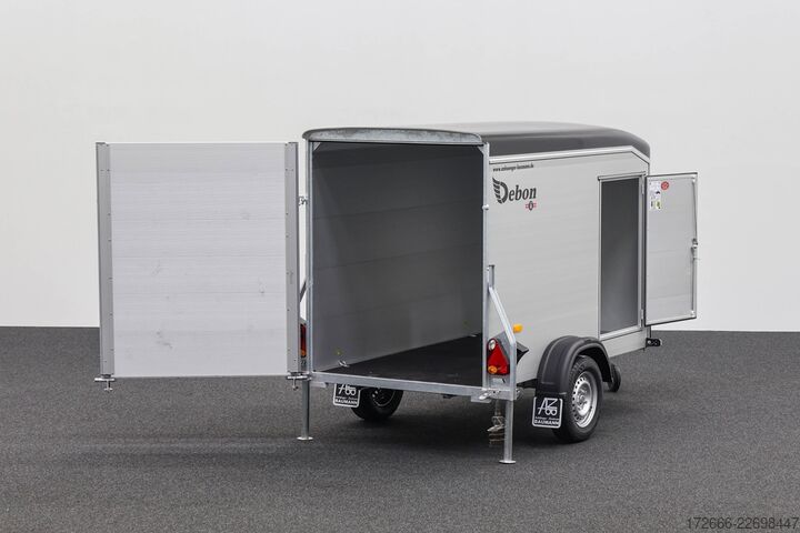 Koffer aanhanger Debon CHEVAL LIBERTE DEBON C255 V2 ALU 750 KG | SCHWARZ +SEITENTÜR