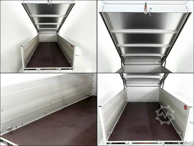 Remorcă cu capac Koch-Anhänger U4 250X125X65CM 750KG | 1XBWE | DECKELANHÄNGER