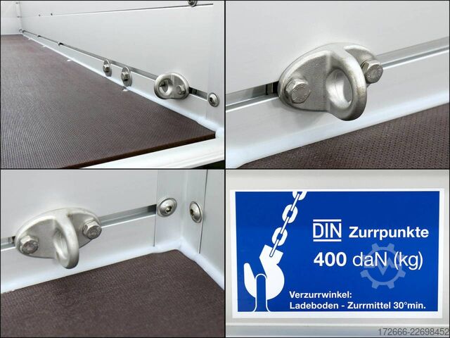 Remorcă cu capac Koch-Anhänger U4 250X125X65CM 750KG | 1XBWE | DECKELANHÄNGER
