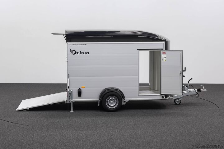 Koffer aanhanger Debon CHEVAL LIBERTE DEBON C400 ALU ROADSTER SCHWARZ +2X SEITENTÜR