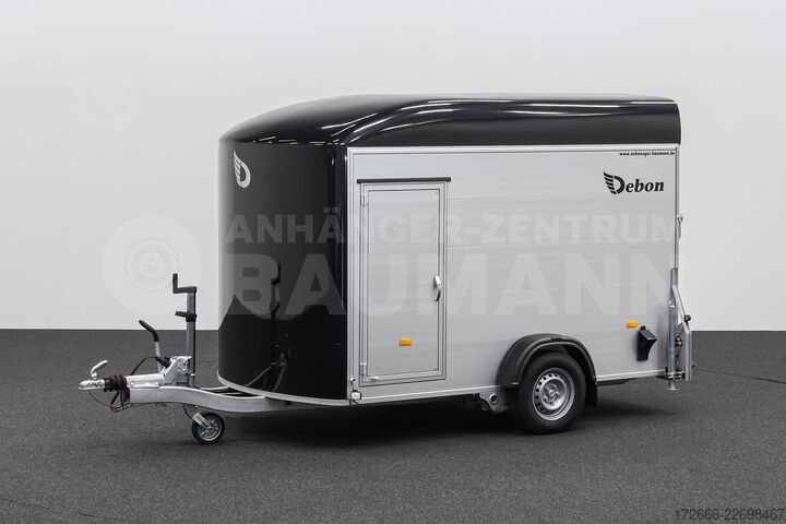 Koffer aanhanger Debon CHEVAL LIBERTE DEBON C400 ALU ROADSTER SCHWARZ +2X SEITENTÜR