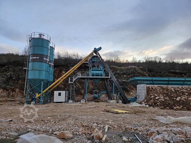 Central de betão, usina de concreto CONSTMACH 120 M3/H Compact Concrete Batch Plant