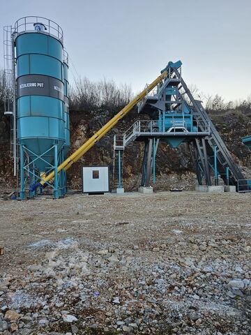 Central de betão, usina de concreto CONSTMACH 120 M3/H Compact Concrete Batch Plant