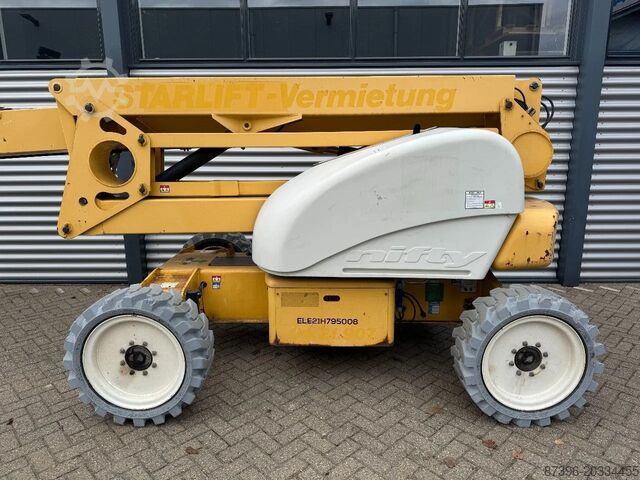 Leddelt teleskopisk arbejdsplatform Niftylift HR21 HYBRID 4X4 hoogwerker Knikarmhoogwerker