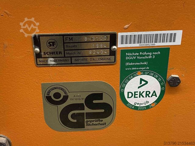 Veneer saw Scheer FM8-3100