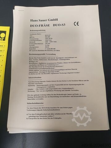 Renoveringsfräs SAUER DUO S3 Sanierungsfräse