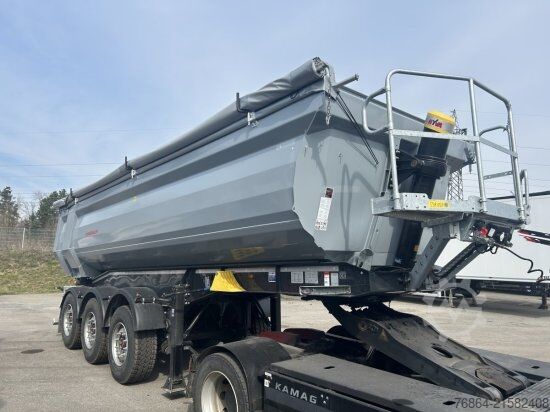 Kippers oplegger SCHWARZMüLLER STAHLRUNDMULDE 25 M³, LIFTACHSE, ROLLPLANE, SAF ACHSEN,  SOFORT VERFüGBAR