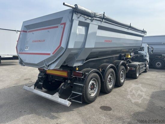 Kippers oplegger SCHWARZMüLLER STAHLRUNDMULDE 25 M³, LIFTACHSE, ROLLPLANE, SAF ACHSEN,  SOFORT VERFüGBAR