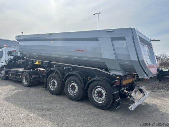 Kippers oplegger SCHWARZMüLLER STAHLRUNDMULDE 25 M³, LIFTACHSE, ROLLPLANE, SAF ACHSEN,  SOFORT VERFüGBAR