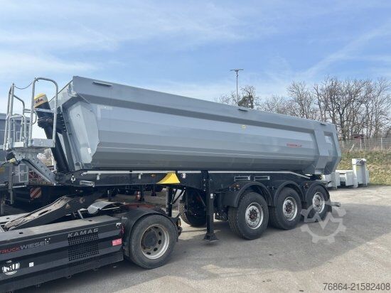 Kippers oplegger SCHWARZMüLLER STAHLRUNDMULDE 25 M³, LIFTACHSE, ROLLPLANE, SAF ACHSEN,  SOFORT VERFüGBAR