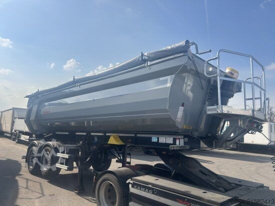 Kippers oplegger SCHWARZMüLLER STAHLRUNDMULDE 25 M³, LIFTACHSE, ROLLPLANE, HYDR. KLAPPE SOFORT VERFüGBAR