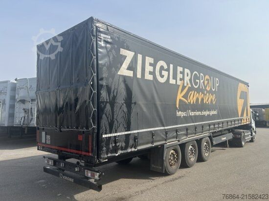 Öppen semitrailer med kapell KRONE SD PLANENAUFLIEGER LIFTACHSE, KRONE-ACHSE, PALETTENKASTEN, EDSCHA-VERDECK MEHRERE EINHEITEN