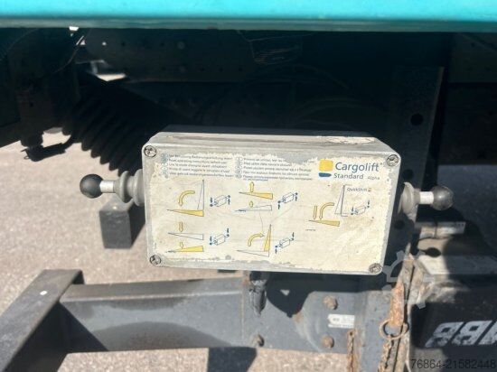Plattewagen met zeil VOLVO FL 240 4X2R, PLANE, MANUAL, E4, LADEBORDWAND,