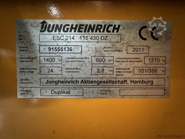 ESC 214 * Triplex FFL !! JUNGHEINRICH ESC 214  * Triplex FFL !!