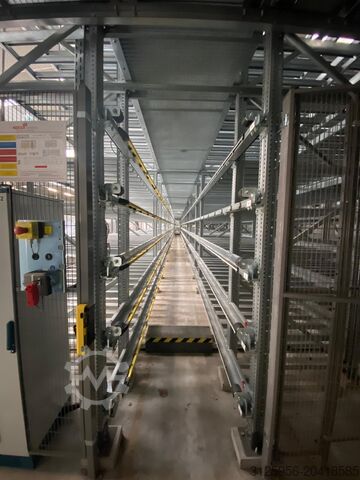 Transportador de rolos Knapp Système de stockage à navette