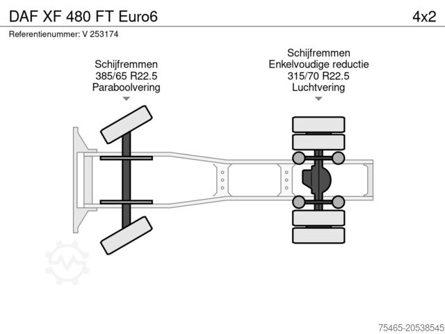 Standaard-SZM DAF XF 480 FT Euro6