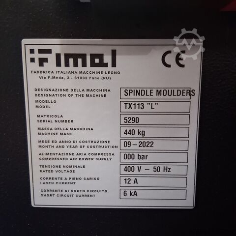 Fräs med lutande spindel FIMAL TX113