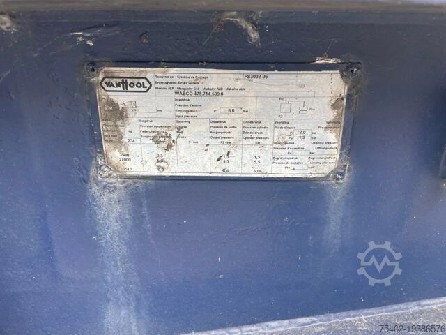 Containervervoer Van Hool 20 FT Tipping chassis / kiepchassis