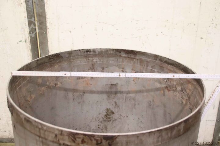 Behälter VA Edelstahl 230 Ltr fahrbar