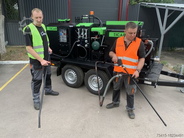 Bitüm Püskürtücü + Çatlak Sızdırmazlık Maddesi 2'si 1 arada TICAB Bitumen Combo Machine (without trailer)