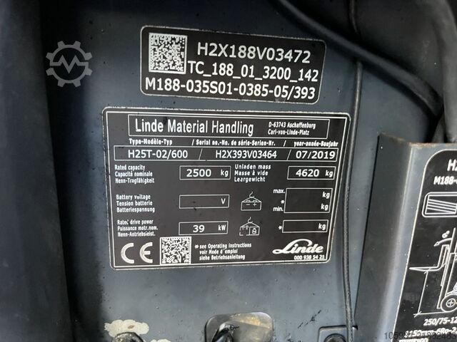 Carrello elevatore GPL Linde H25T-02/600