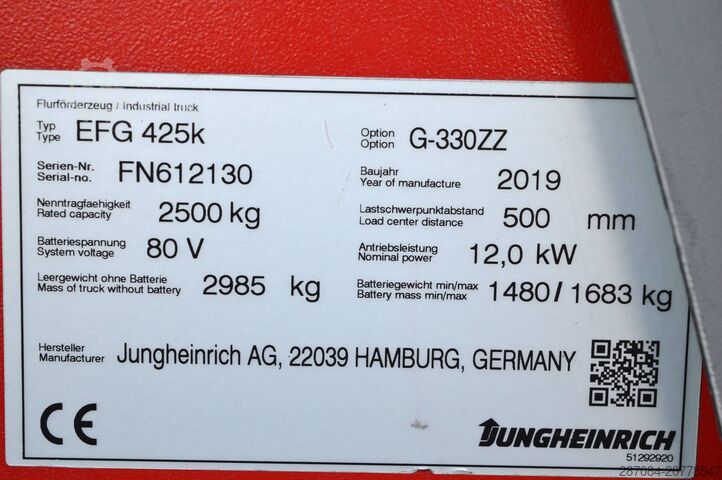 Carretilla elevadora Jungheinrich EFG 425k