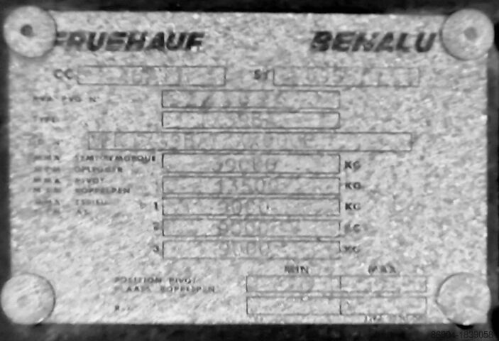 Tankauflieger Fruehauf Gas, compressed helium, hydrogen