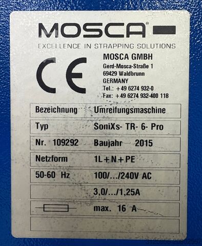 Strapping machine Mosca Sonixs-TR-6 Pro