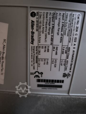 Allen-Bradley Powerflex 70 11kw