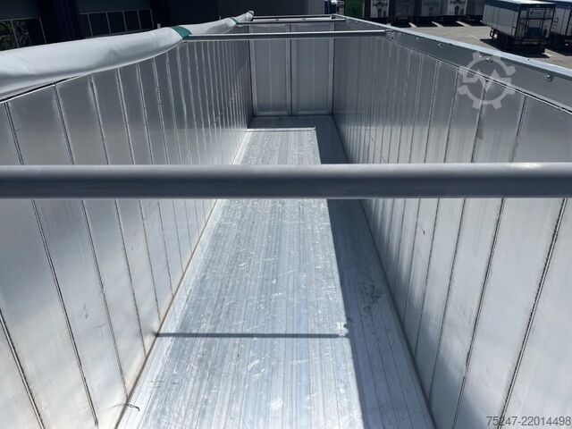 Vloer verplaatsen Knapen Trailers K100 - 92m3 Zijwandbeschermzeil 10mm *huren / l...