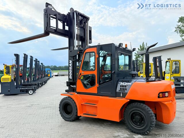 4-wheel forklift DOOSAN 70 / DUPLEX / FORK 2500MM / POSITIONER