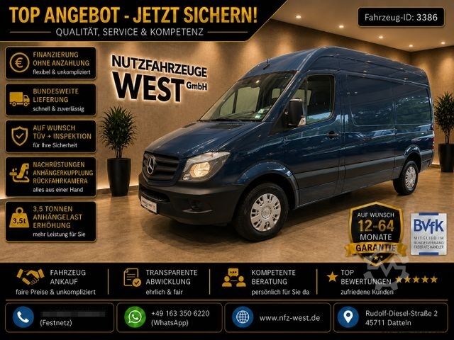Hög tak skåpbil MERCEDES-BENZ Sprinter 319 CDI V6 *AHK=3.500Kg*Garantie