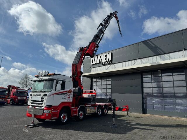 Camion-grue Scania R 730 LB8x2 V8 FASSI F1650 RA.2.28 XHE- DYNAMIC...
