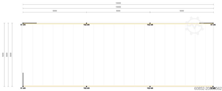 Platformă de depozitare 5x15m Lagerbühne , Belastung : 500kg/qm Unterkante: 3m ,ca. 75qm , Systembühne